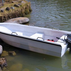 Hongjun Fiberglass Fishing Inflatable Boat Yacht with Outboard Engine