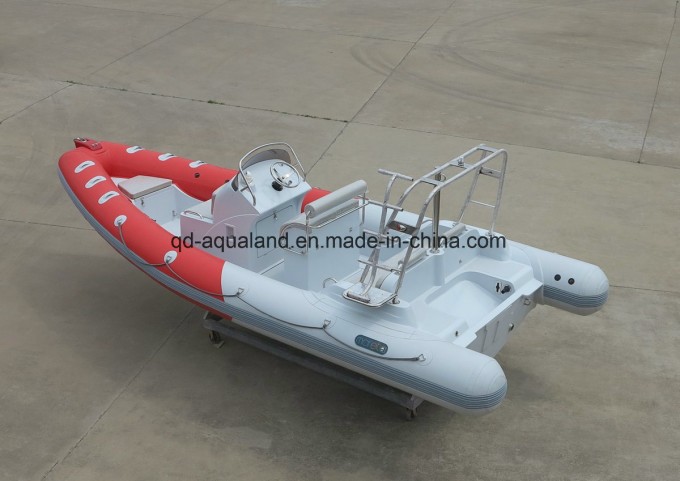 China-Aqualand-21.5 Feet 6.5m Rigid Inflatable Diving Boat/Rib Patrol/Fishing Boat (RIB650B) Image1