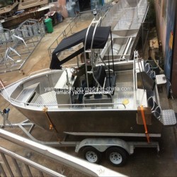 6.5m Aluminum Boat with Steering Console Ce Approved