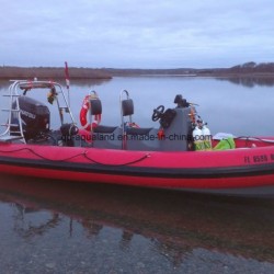 Aqualand 19feet 5.8m Fiberglass Rib Boat/Rigidinflatable Motor Boat/Rescue/Patrol (rib580t)