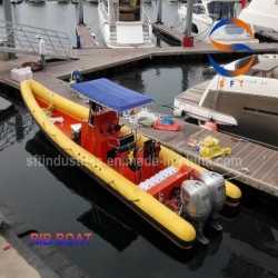 7.5m FRP/Hypalon/PVC China Fishing Speed Rib Boats