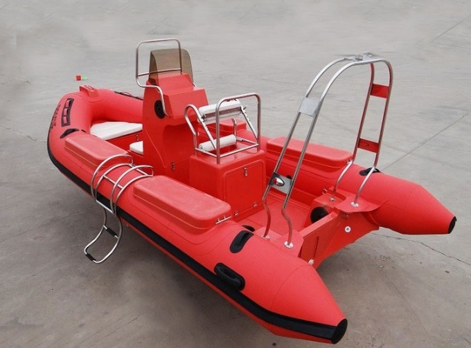 Sobering Red 5.2m Heavy Duty Rescue Rib Boat Image1