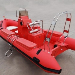 Sobering Red 5.2m Heavy Duty Rescue Rib Boat