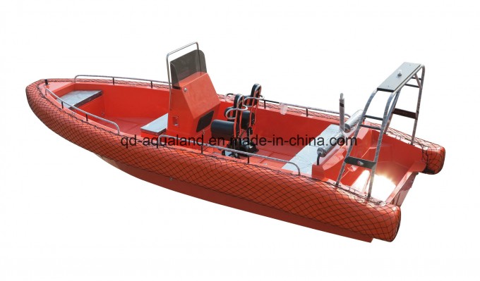 Aqualand 26feet 8m EVA Solid Foam Fender Sponson Non-Air Filled Tube Rigid Motor Rescue Patrol Milit Image1