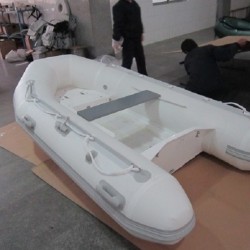 2.8m Pure White Fiberglass Rib Boat for Fishing and Sports