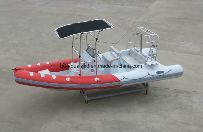 Aqualand 22feet 6.5m Rigid Inflatable Motor Boat/Diving/Rescue/Patrol/Rib Boat (RIB650B) Image1