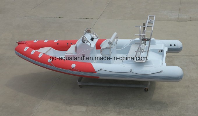 Aqualand 21.5feet 6.5m Rib inflatable Motor Boat/Diving /Rescue Boat (RIB650B) Image1