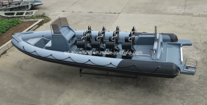 Aqualand 30feet 9m Military Patrol Boat/Rib Rescue Boat/Passenger Boat (RIB900) Image1