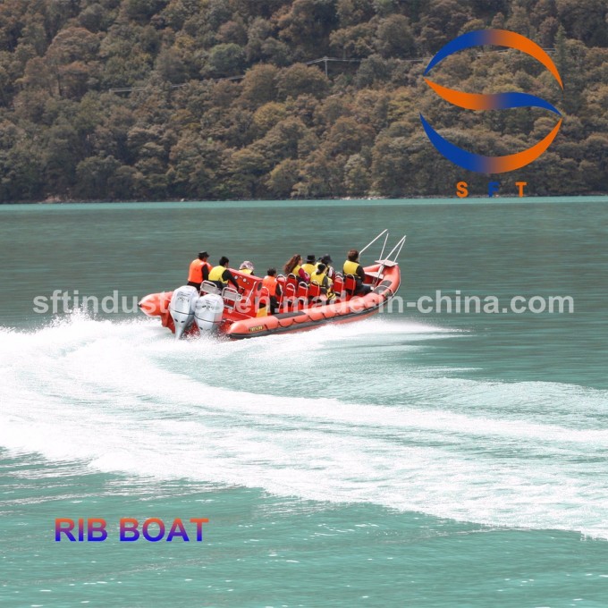 11m Fast Speed Fishing Hypalon/FRP Rib Inflatable Boats China Image1