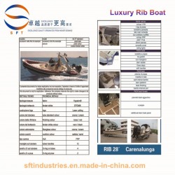 28′ Italy Big Fast Speed Luxury Yacht Rib Boat
