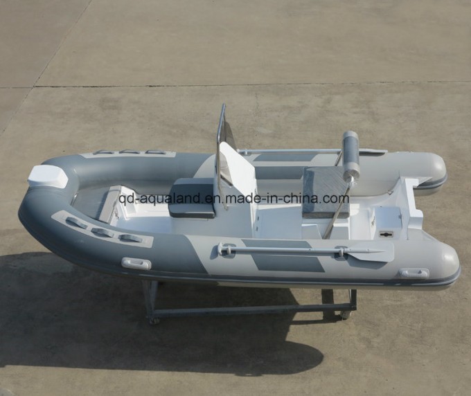Aqualand 13feet 4m Rigid Inflatable Rescue Boat/Dinghy/Fishing/River Boat (RIB400) Image1