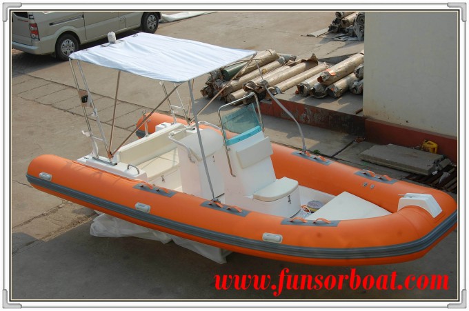 Funsor Marine Inflatable Yacht for Fishing (RIB-580) Image1