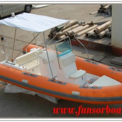 Funsor Marine Inflatable Yacht for Fishing (RIB-580)