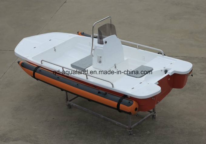 Aqualand 13feet 4m Fiberglass Motor Boat/Rib Rescue Boat/Fishing Boat (130) Image1