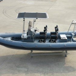 Aqualand 21feet 6.4m Fiberglass Sports Inflatable Boat/Dive/Diving/Rescue/Patrol/Military Rib Boat (