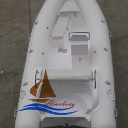 4.7m Fiberglass Rib Boat with Console for Sale
