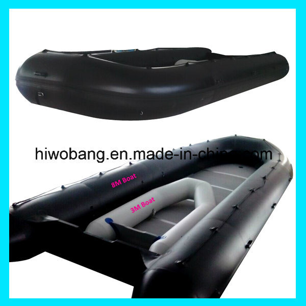 0.9mm PVC Inflatable Army Use Large Boat Image1