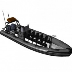 Aqualand 25feet Rigid Inflatable Motor Boat/Rib Patrol Boat/Diving /Rescue (rib750A)