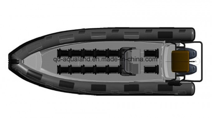 Aqualand 25feet 7.5m Rib Patrol Boat/Rigid Inflatable Fishing Boat/Dive/Rescue/Patrol (rib750A) Image1