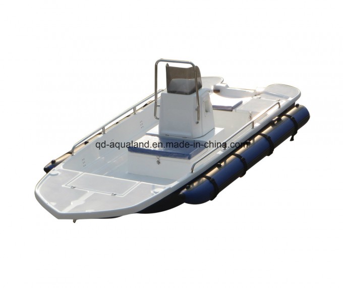 Aqualand 13feet 4m Fiberglass Motor Boat /Rib Fishing Boat (130) Image1