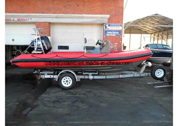 China Aqualand 19feet 5.8m Rigid Inflatable Fishing Boat/Speed Boat (rib580t) Image1