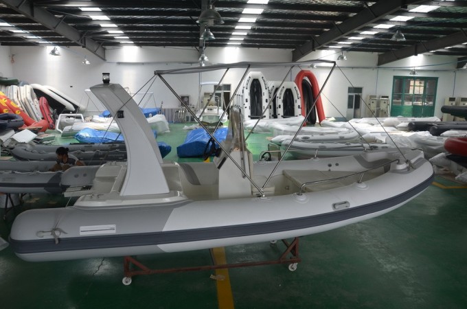 Rigid Fishing Boat (5.5m, white&light grey) Image1