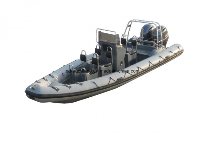 Aqualand 25feet 7.5m Sports Rib Boat/Rigid Inflatable Speed Boat (RIB750B) Image1