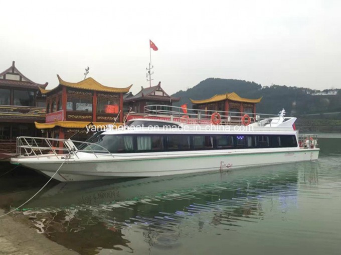 67FT Fiberglass Two Deck Luxury Party Wedding Passenger Boat Image1