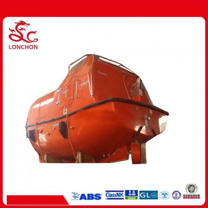 Totally Enclosed Fiberglass Life/Rescue Boat Image1