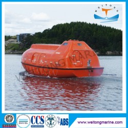 Fiberglass Marine Partially Enclosed Lifeboat Free Fall Life Boat with Solas Approval for 22-130 Per