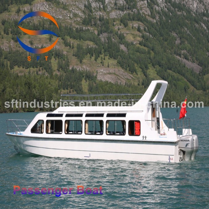 14.28m China Fiberglass FRP Passenger Speed Pleasure Fishing Motor Boat Image1