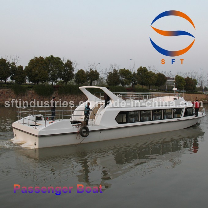 22m China Fiberglass FRP Ferry Pleasure Passenger Boat Image1