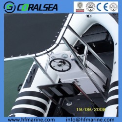 Inflatable Boat with Fiberglass Hull Hsf520