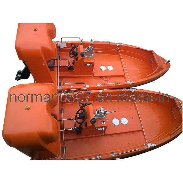 4.5m Solas Marine Fiberglass Rescue Boat, China Lifesaving Boat Prices Image1