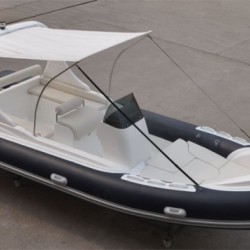 2017 Well Design Rigid Hull Fiberglass Boat PVC Material Inflatable Boat with Ce China