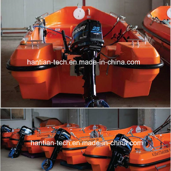 4.25m Length Fiberglass Salil Boat for Lifesaving with Ec Approved Image1