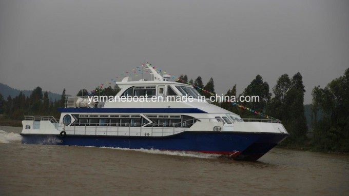 High Speed Fiberglass Catamaran Passenger Boat Image1