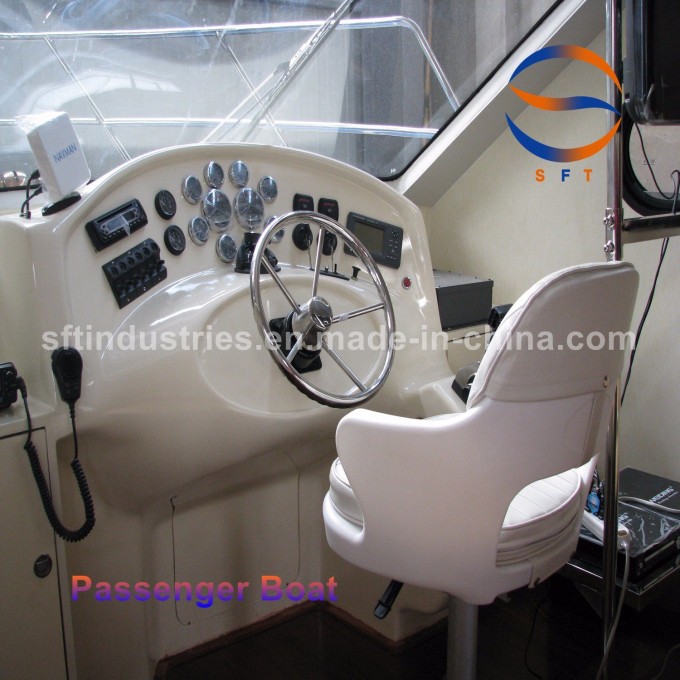 14.28m China Manufacturer Fiberglass FRP Passenger Pleasure Speed Ferry Boats Image1