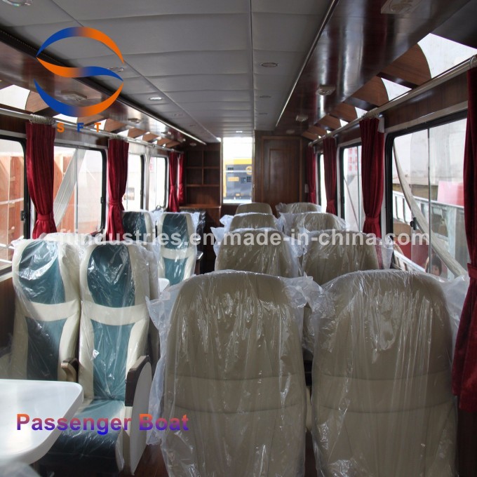 14.28m 40p Fiberglass FRP Passenger Ferry Water Taxi China Boat Image1
