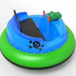 Latest of 2018, The Pirates Laser Shoot Round Bumper Boat