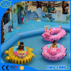 Remote Control Amusement Kids Ride on Inflatable Bumper Boat