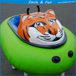 One Battery 12V 33ah Powered for 1-2 Persons, FRP Body + PVC Tarpaulin Tube Inflatable Bumper Boat