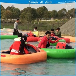 Water FRP Bumper Boat Powred by Battery 12V 33ah for 1-2 Kids with FRP Body and PVC Tarpaulin Tube