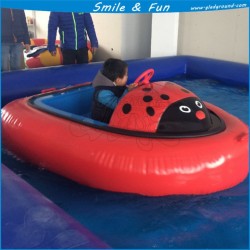 Inflatable Bumper Boat for 1-2 Kids with FRP Body and PVC Tarpaulin Tube