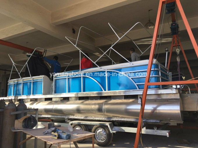 7.5m Aluminum Ponton Boat for Passenger New Model Image1