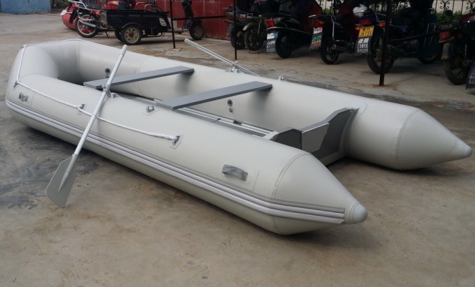 Jago Pontoon Boat with Aluminum Floor Image1