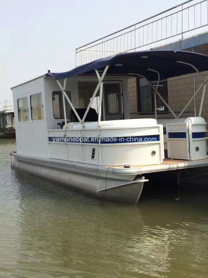 9m House Pontoon Boat Aluminum Image1