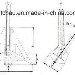 Marine Welded Delta Flipper Anchor