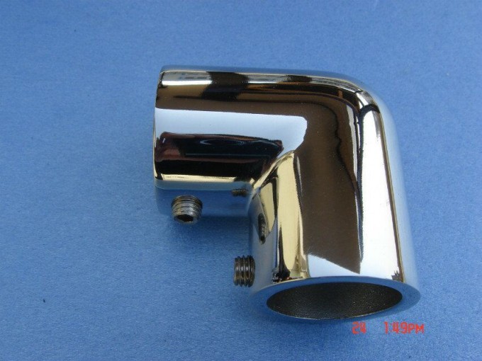 AISI 316 Stainless Steel Marine Boat Handrail Elbow Fitting 90 Deg., 7/8" Image1
