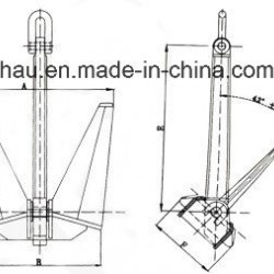 High Quality Marine Stockless High Holding Power Anchor